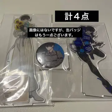 도쿄 에이리언즈 복권 메이트 캔뱃지 x 2 아크릴 스탠드 x 2