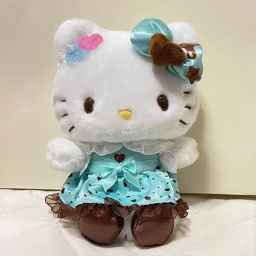 키티 헬로키티 초코 민트 마스코트 홀더 봉제 인형