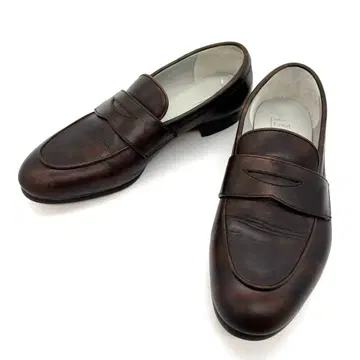 [새상품급] TOKYO FOOT TAILOR 코인 로퍼 브라운 24.5