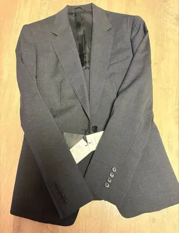 그레이 울 100% 비즈니스 정장 L 사이즈