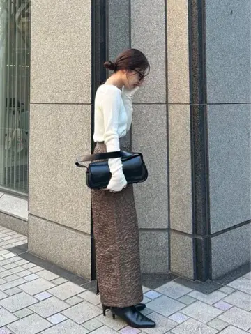 LOUNIE 와셔 타이트 스커트