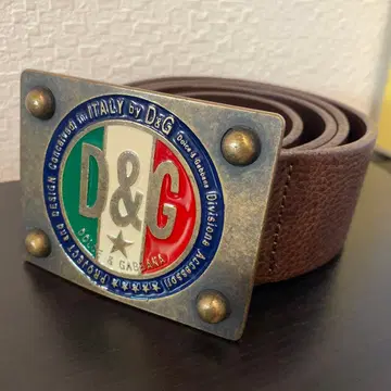 D&G 가죽 벨트 버클 남녀 공용
