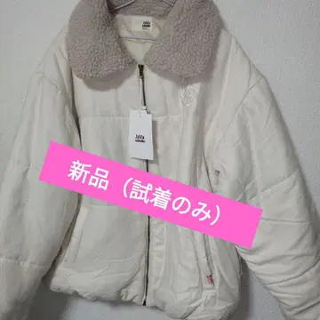 JAVA 자바 콜라보 보아 카라 부착 스웨이드 느낌 패딩 자켓