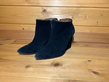 ZARA 블랙 스웨이드 스틸레토 부티 겨울 상품 부츠 힐 부츠