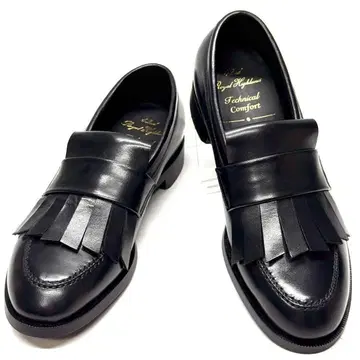 42nd Royal Highland 퀼트 로퍼 미사용에 가까운 블랙