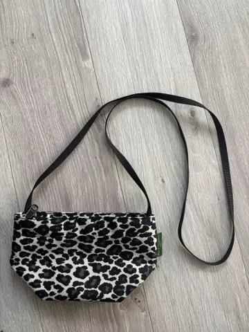 에르베샤 펠리에 나일론 보트형 숄더백 XS 레오파드 무늬