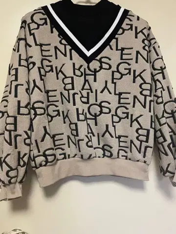 AS KNOW AS PLUS 로고 긴팔 니트 F 사이즈