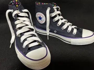 컨버스 도트 무늬 하이컷 스니커즈