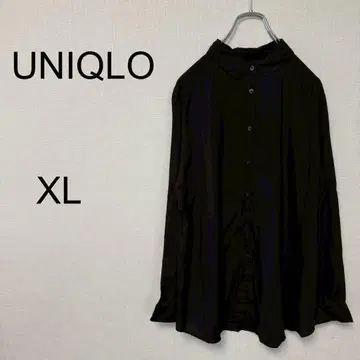 유니클로 긴팔 셔츠 [XL] 카라 부착 빅 사이즈 여분 버튼 포함