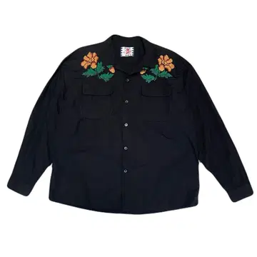 23AW Flower embroidery Shirt