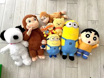 봉제 인형 세트 미니언 오자루의 조지 짱구는 못말려(크레용 신짱) 스누피