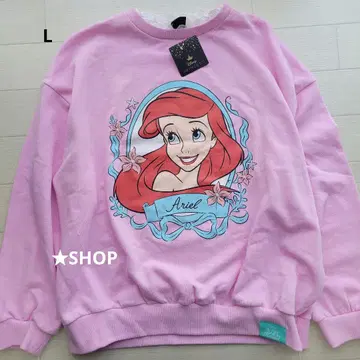 디즈니 인어공주 아리엘 트레이닝복 맨투맨 치마지 로 L