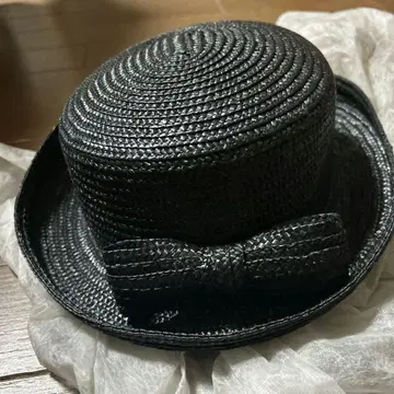 블랙 햇 여성용 리본 모자