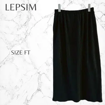 렙심 허리밴딩 편안함 라프 리브풍 캐주얼 플레어 스커트