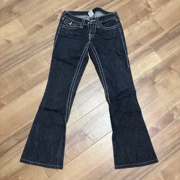 TRUE RELIGION 트루릴리전 부츠 카트 블랙 데님