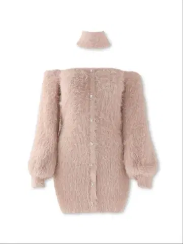 엠미에메 백리본 샤기 니트 원피스