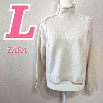 ZARA 자라 화이트 니트 스웨터 L 가을 겨울 코디 캐주얼