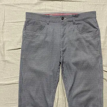 풋조이 스트레치 팬츠 하운드투스 체크 패턴 네이비 계열 32 골프 슬랙스