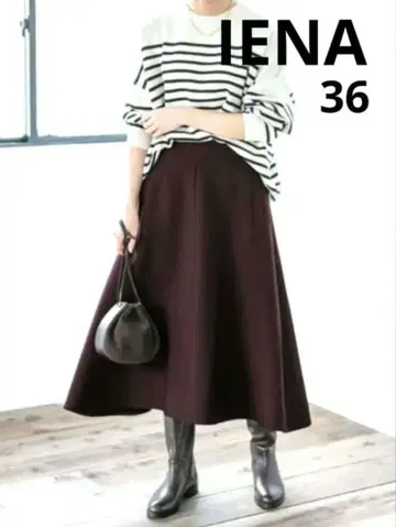 IENA 이에나 형태 플레어 스커트 36