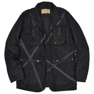 00s Y2K AVIREX black parachute jacket