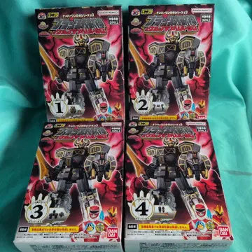 미니프라 [ 블랙 대수신 1234 세트 ] 넘버원 전대 고주레인저