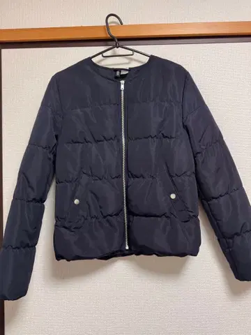 H&M 네이비 다운 자켓