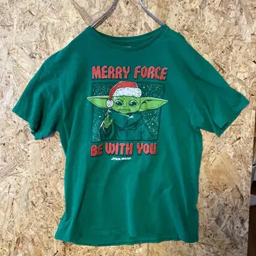 스타 워즈 요다 산타 T셔츠 Yoda L