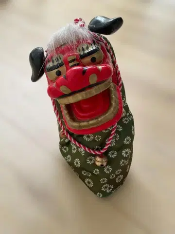 춤추는 사자춤 댄싱 사자춤 동작 확인 완료 행운의 물건 설날 장식