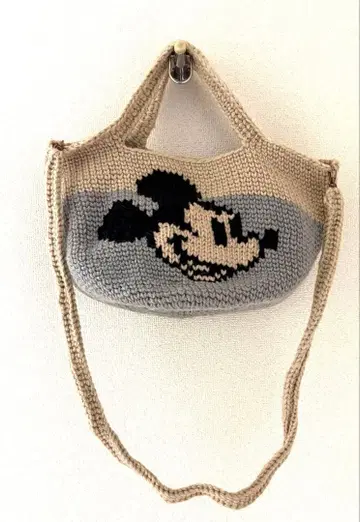 핸드메이드 미키마우스 니트 2Way 백