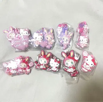 [메조피아노 x 헬로키티 캡슐 러버 마스코트] 전 8종 컴플리트 세트
