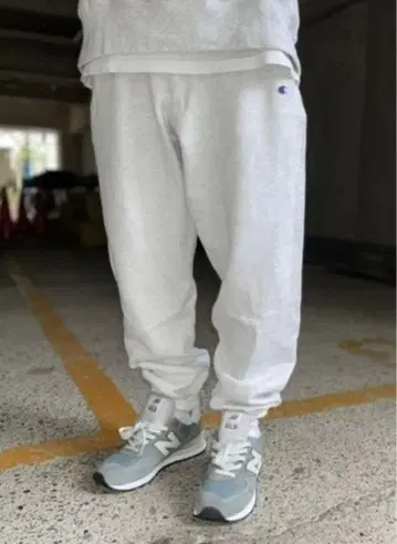 US 기획 파랑 택 챔피온 리버스 위브 스웨트 팬츠 L