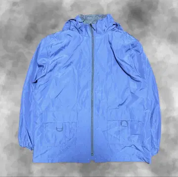 나일론 자켓 후드 부착 파랑