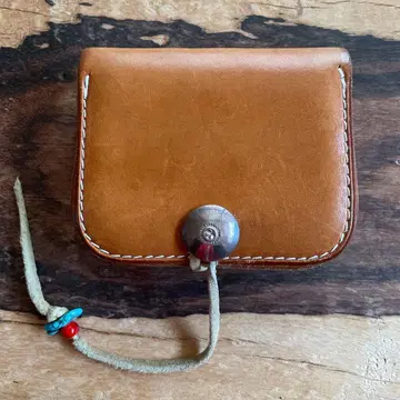 고로즈 이글 각인 콤초 부착 사각형 동전 지갑