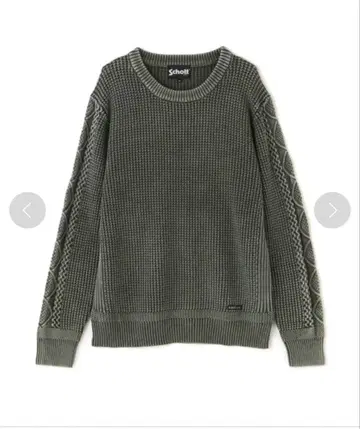 [ 새상품급 ] Schott 케이블 니트 스웨터 S 세이지