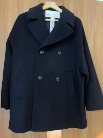 TICCA 네이비 피 코트 울 코트