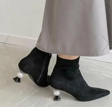 RANDA 디자인 힐 스트레치 부츠