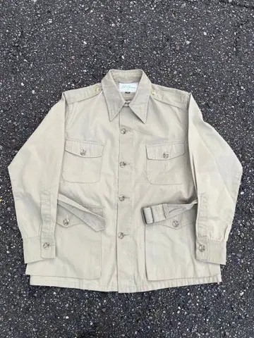70년대 LL Bean 사파리 셔츠 필기체 택 38