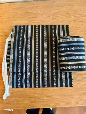 츠케오비 츠쿠리오비 하카타오리 순수 실크