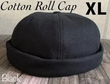 배송비 포함 BIG XL 롤캡 피셔맨 니트 모자 캡 L 블랙