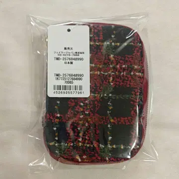 페일라 카드&키 파우치 미사용 새상품 타탄 무드