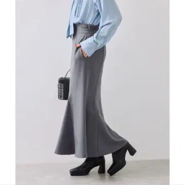 비스 이지 울리쉬 머메이드 스커트 그레이 M