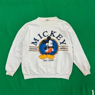 구제 의류 미키 프린트 맨투맨