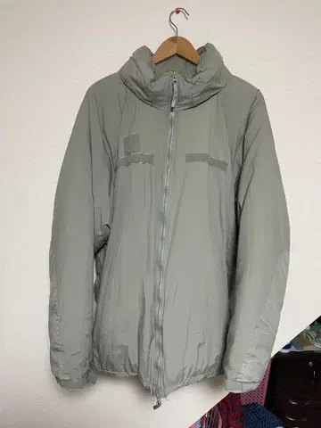 레벨 7 정품 그레이 경량 밀리터리 후드 부착 자켓