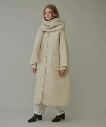 Libra 롱 퀼팅 자켓