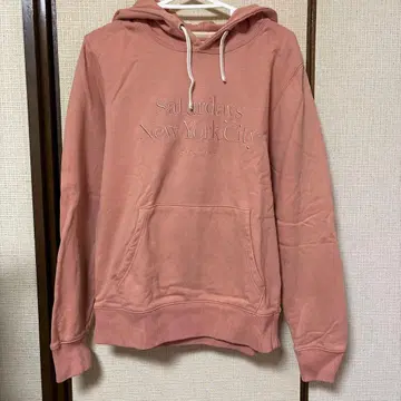 Saturdays New York City 후드 부착 후드티 핑크