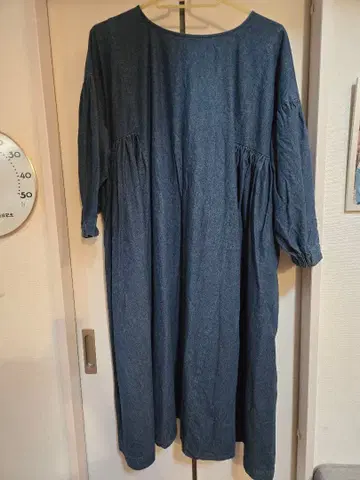 OMEKASI 데님 블루 긴팔 원피스 F 사이즈