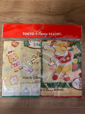 디즈니 2006 거즈 타월 크리스마스 푸우 푸우