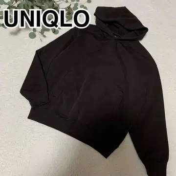 유니클로 /C 유니클로 /맨투맨 오버 사이즈 풀 후드티 /S/브라운