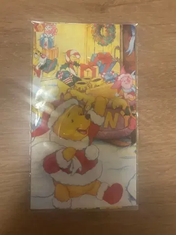 디즈니 크리스마스 푸우 푸우 손수건