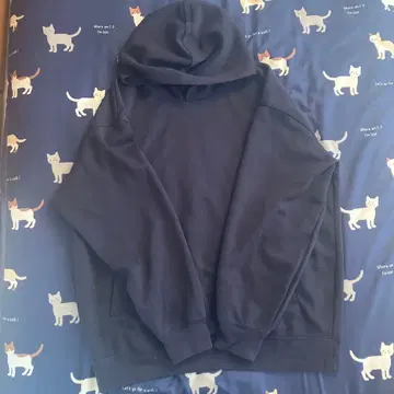 다크 네이비 후드티